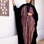 Suede fringed kaftan