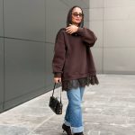 Dentelle Blend sweatshirt - Brown