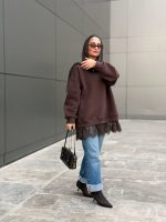 Dentelle Blend sweatshirt - Brown