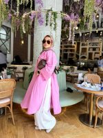 Pink linen shirt