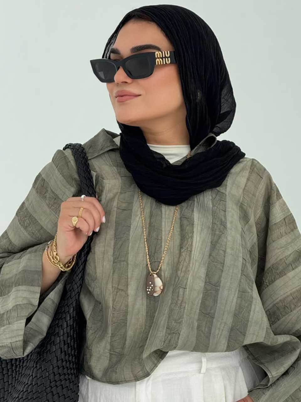 1 Olive light weight cape - Image 1