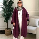 Maroon linen oversized Shirt
