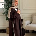 Brown linen oversized shirt