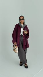 Maroon linen short Shirt - Image 4