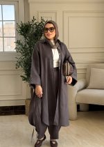 Gray linen oversized Shirt