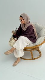 Burgundy light Weight cape - Image 4