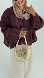 Burgundy light Weight cape - Image 3